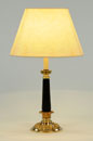 A VICTORIAN BRASS MOUNTED ARGAND LAMP BASE, ADAPTED FOR ELECTRIC LIGHT