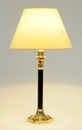A VICTORIAN BRASS MOUNTED PALMER & CO. PATENT CANDLE LAMP, ADAPTED FOR ELECTRIC LIGHT